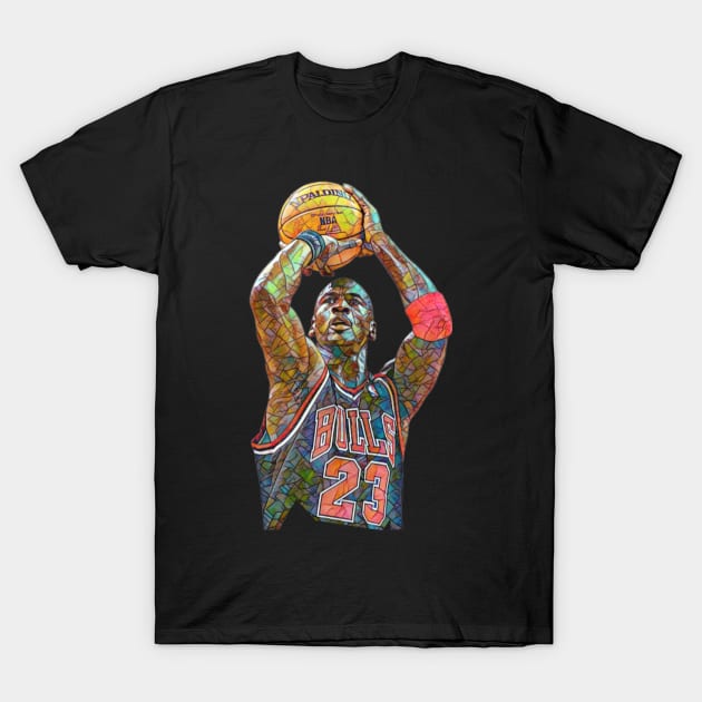 Michael Jordan Mosaic T-Shirt by neogu